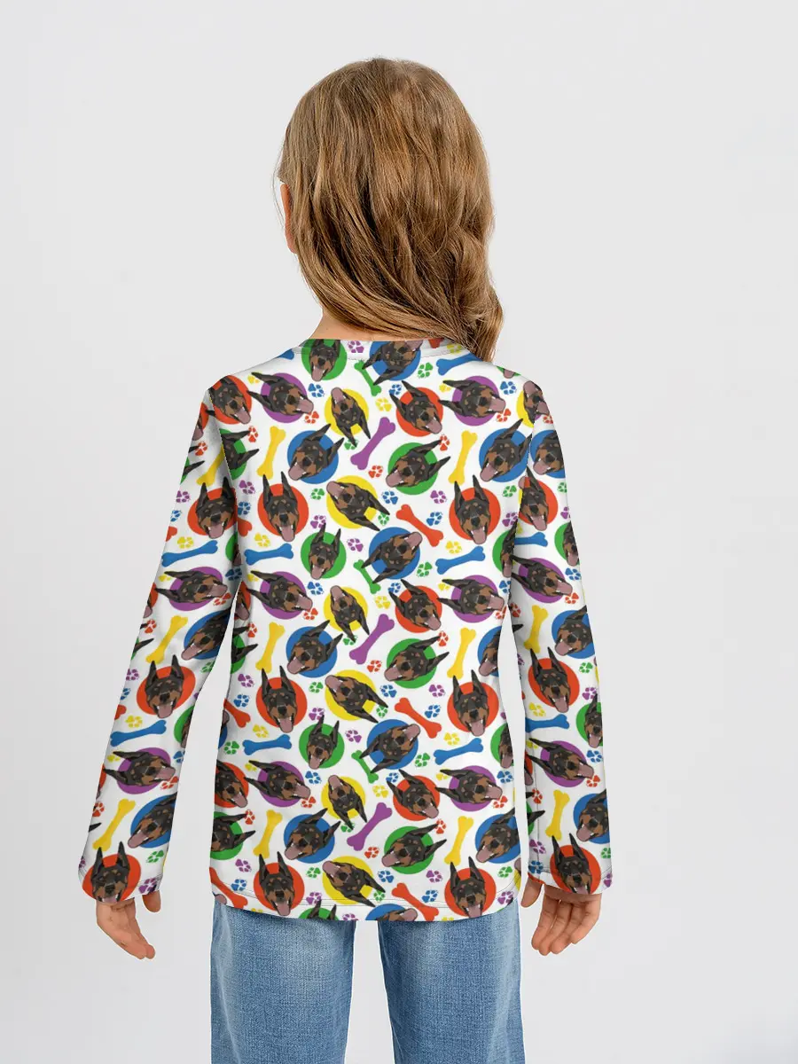 Детский лонгслив / Доберман