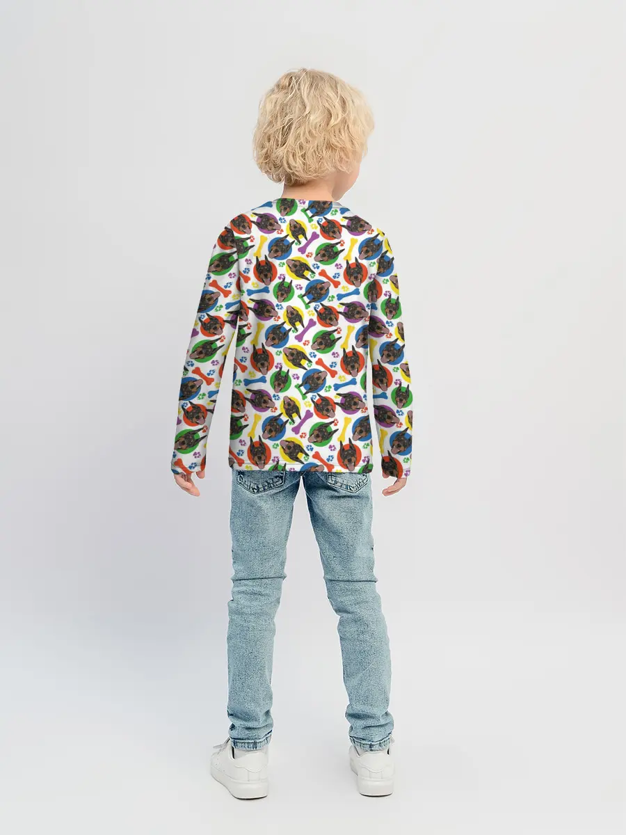 Детский лонгслив / Доберман