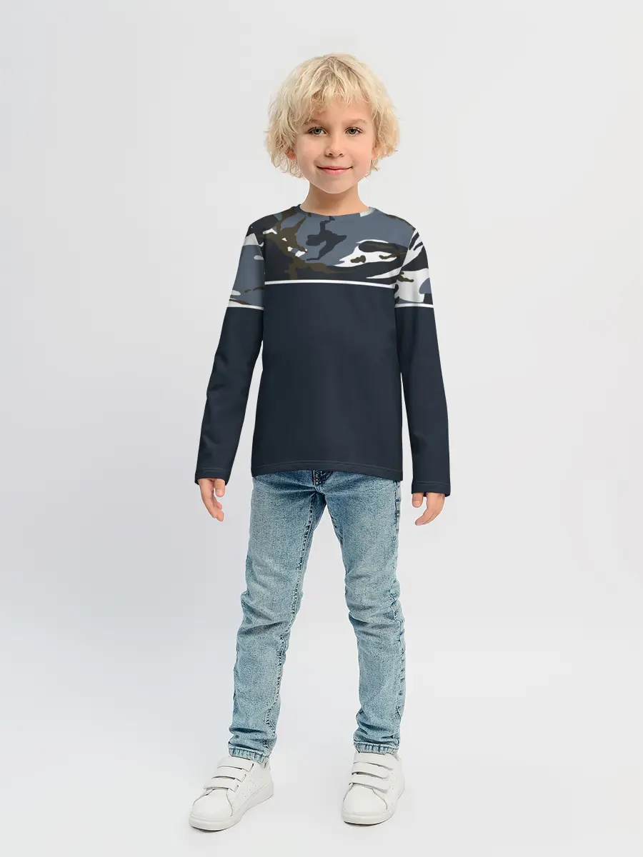 Детский лонгслив / Камуфляж 2.0