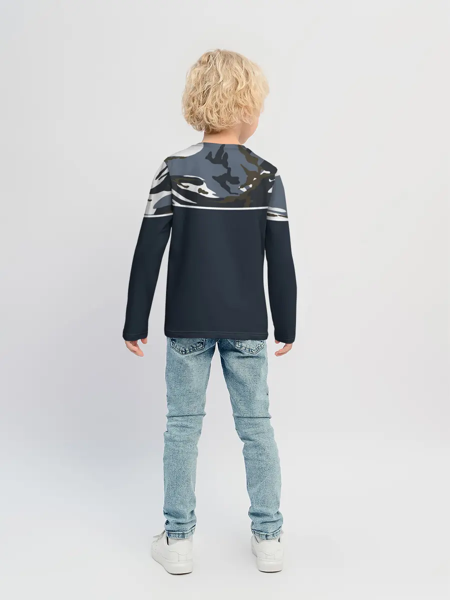 Детский лонгслив / Камуфляж 2.0