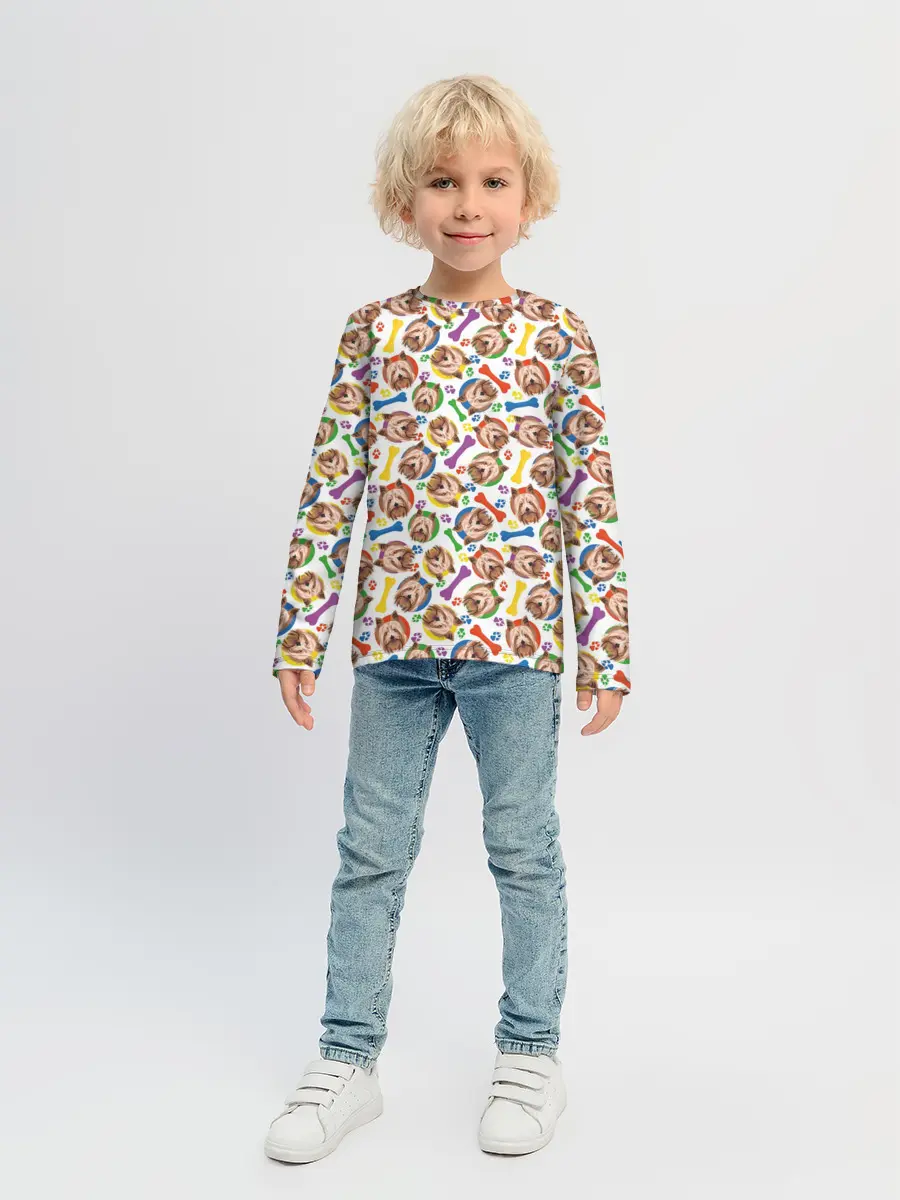 Детский лонгслив / Йоркширский Терьер