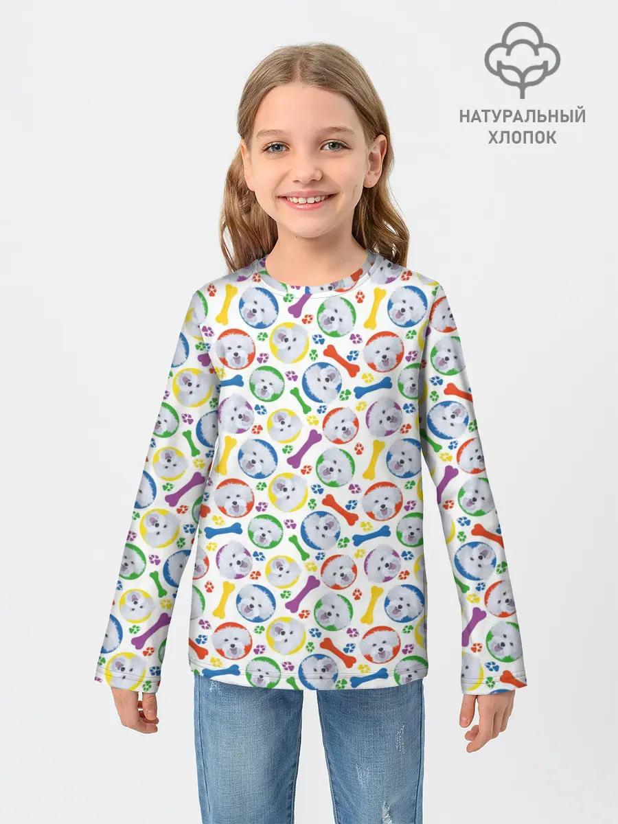 Детский лонгслив / Мальтийская Болонка
