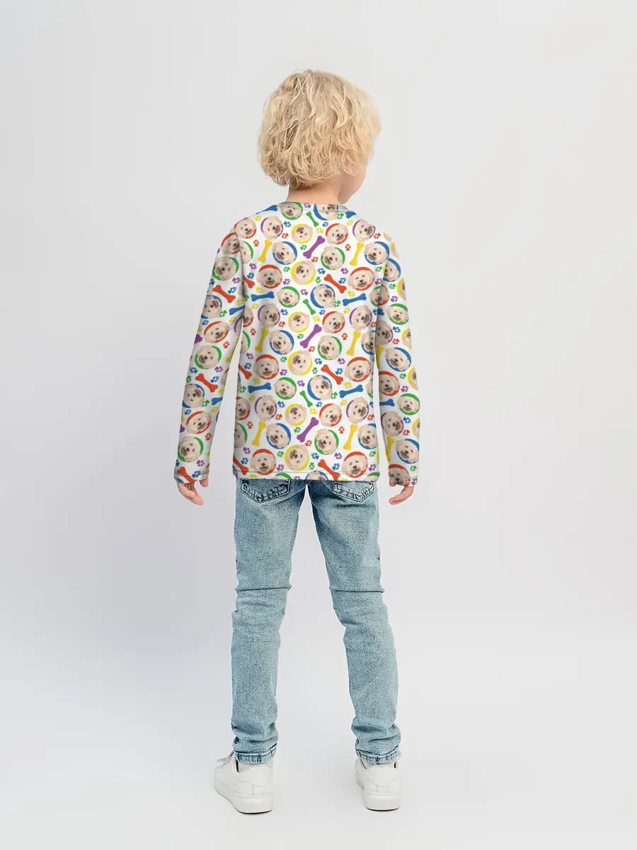 Детский лонгслив / Пудель