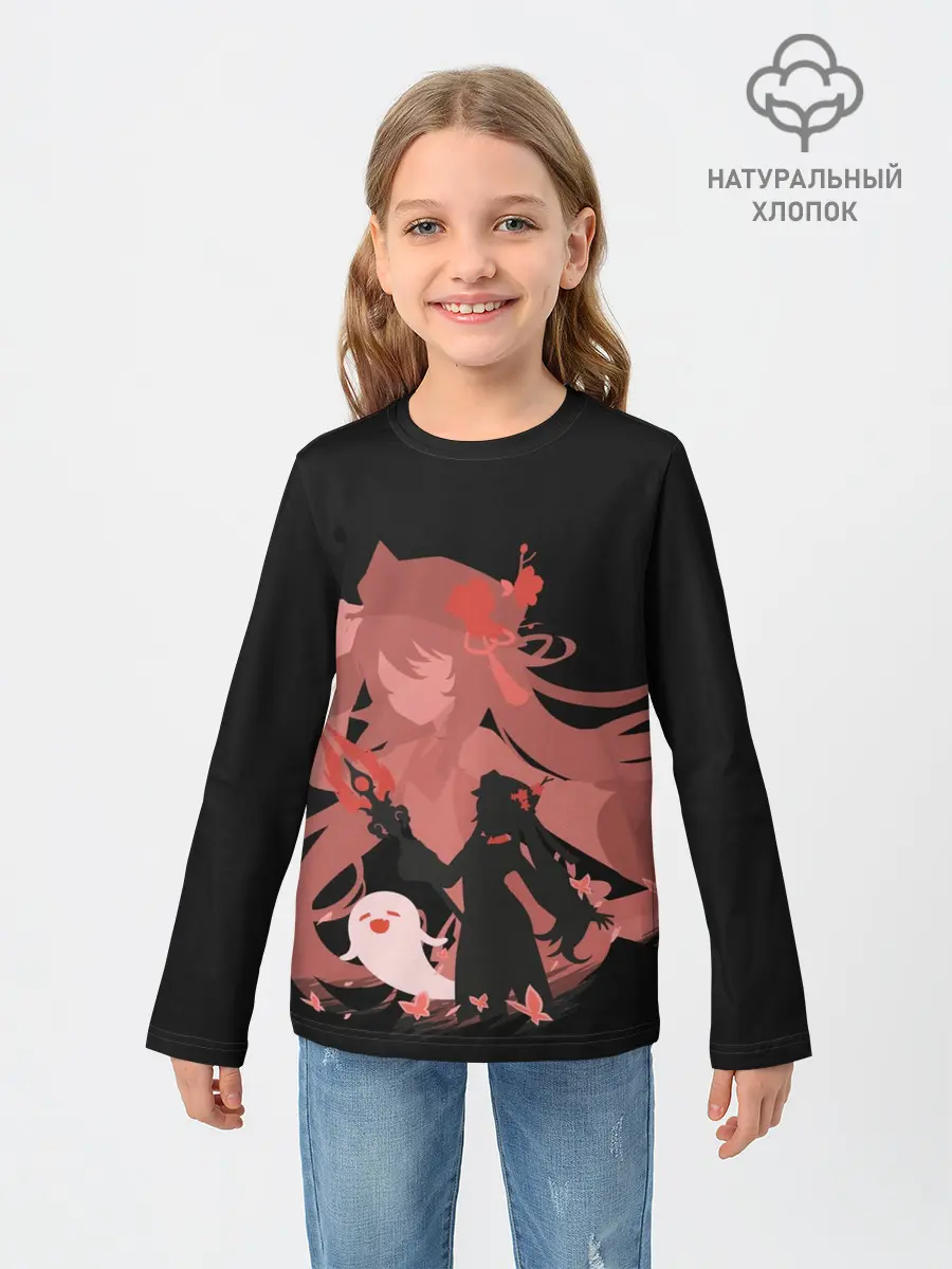 Детский лонгслив / Genshin Impact Hu Tao Tao