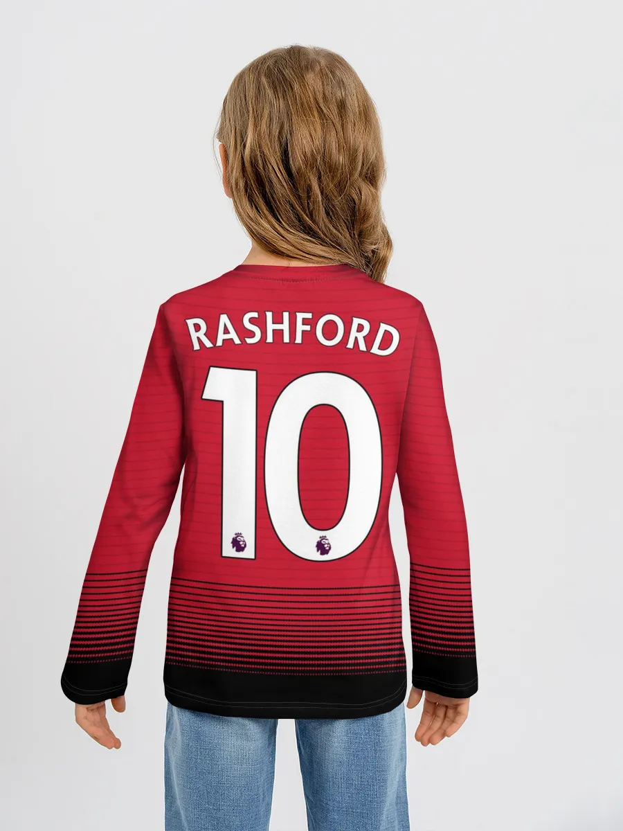 Детский лонгслив / Rashford home 18-19