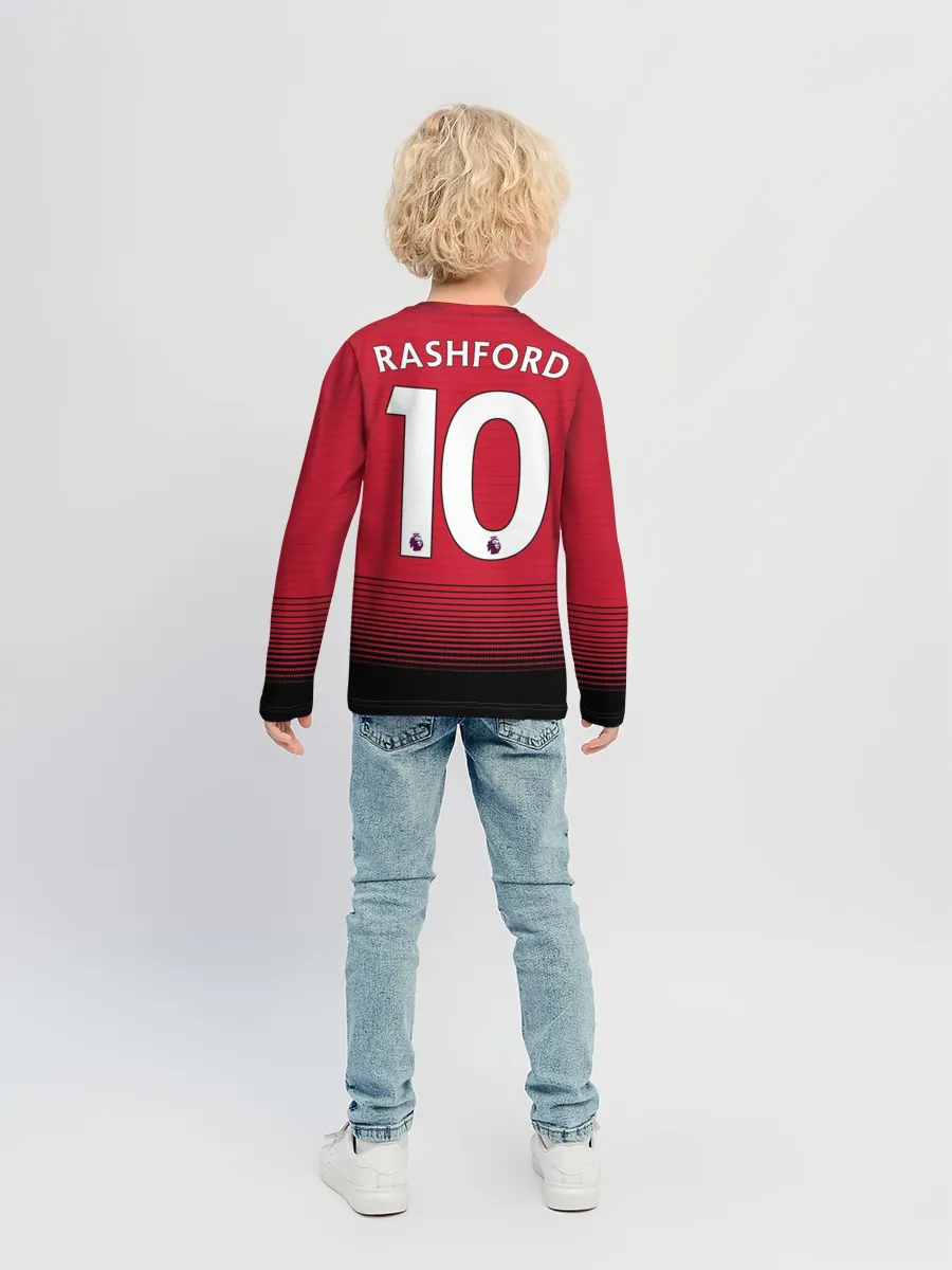 Детский лонгслив / Rashford home 18-19