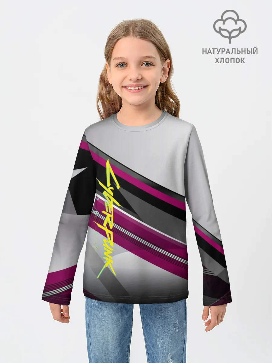 Детский лонгслив / Cyber Punk 2077