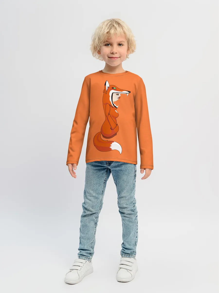 Детский лонгслив / Барышня Лиса