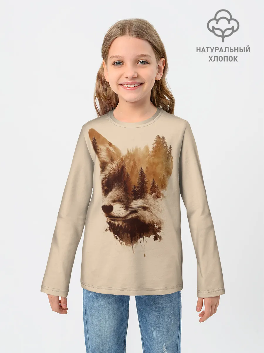 Детский лонгслив / Лесной Лис
