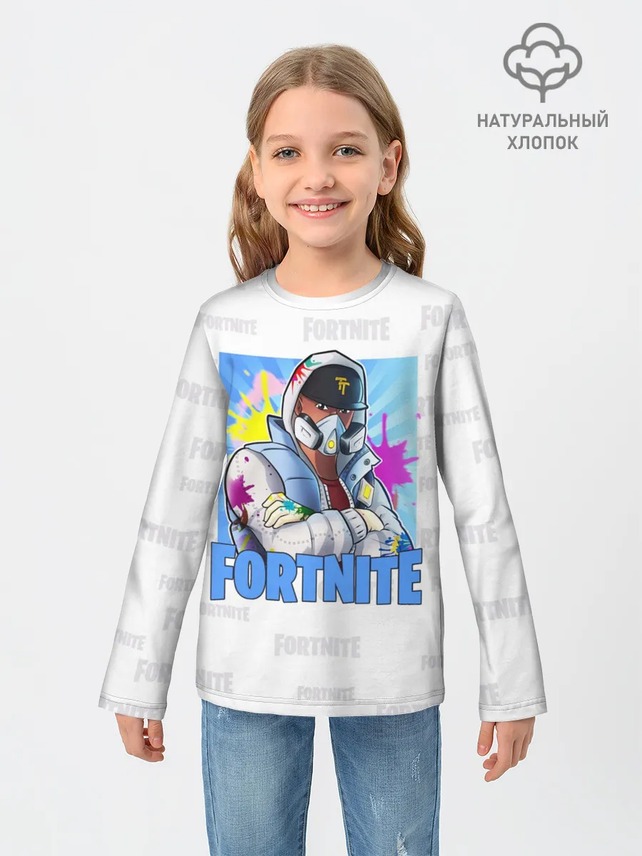 Детский лонгслив / Fortnite Fan Art