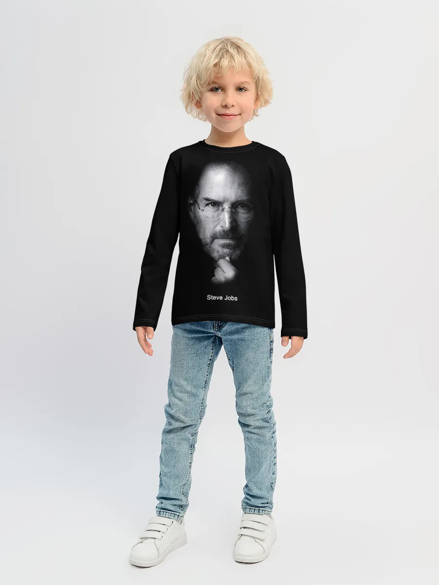 Детский лонгслив / Steve Jobs