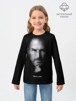 Детский лонгслив / Steve Jobs