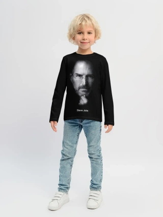 Детский лонгслив / Steve Jobs