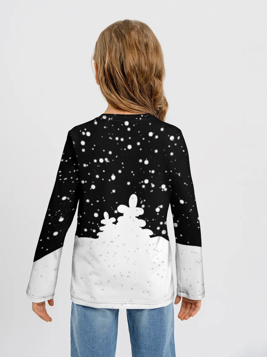 Детский лонгслив / Поросенок в цилиндре