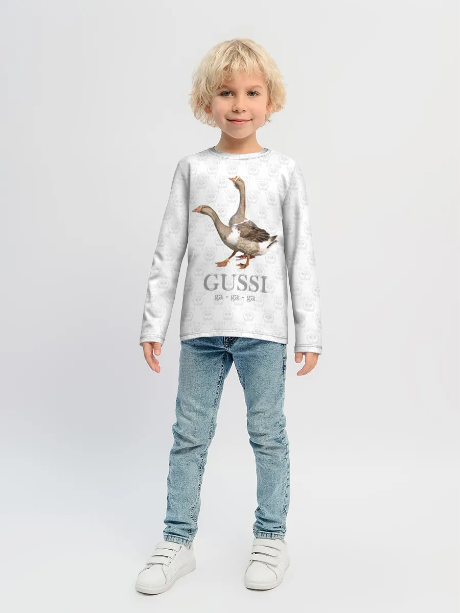 Детский лонгслив / Гуси