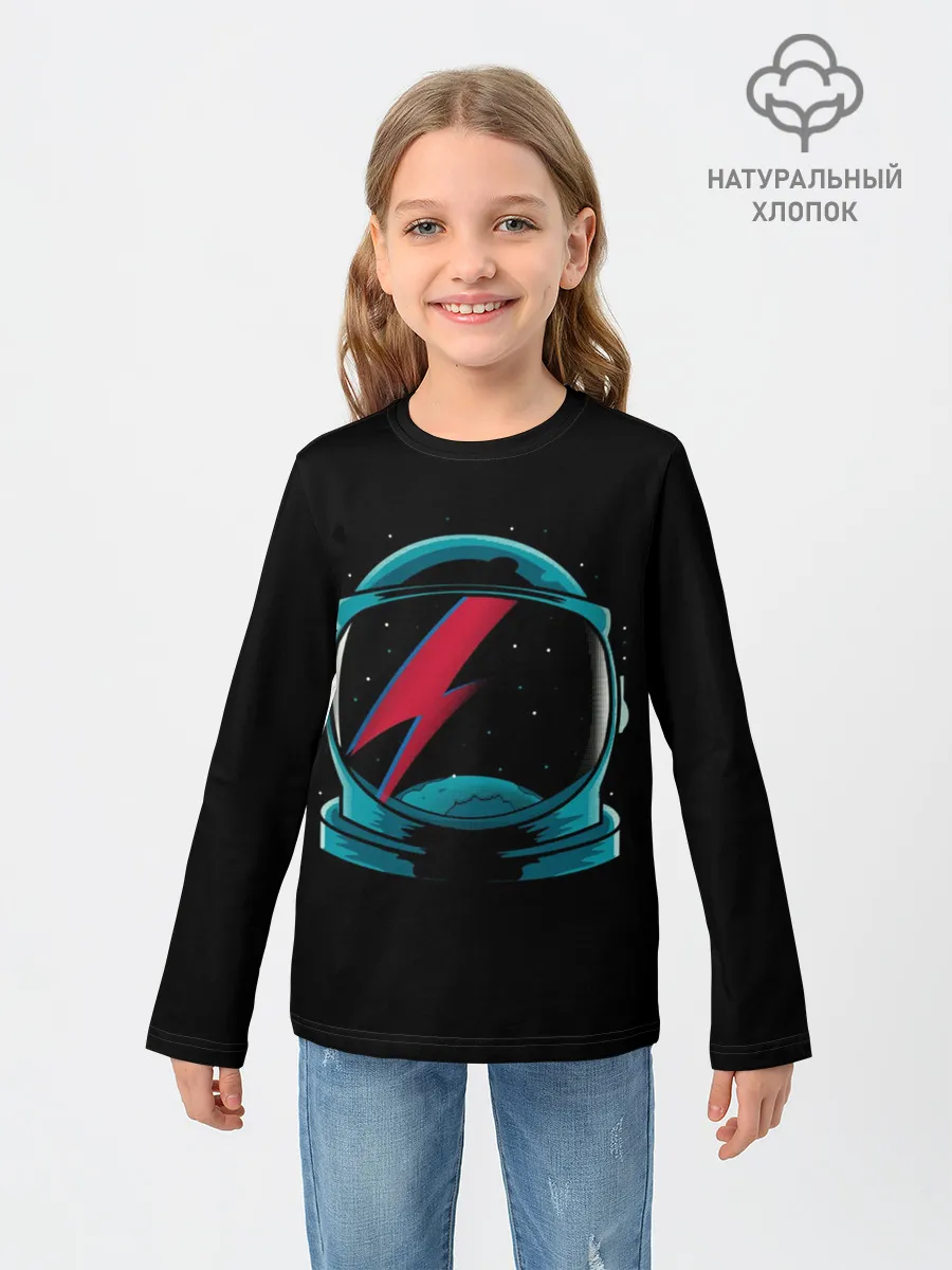 Детский лонгслив / Space Bowie