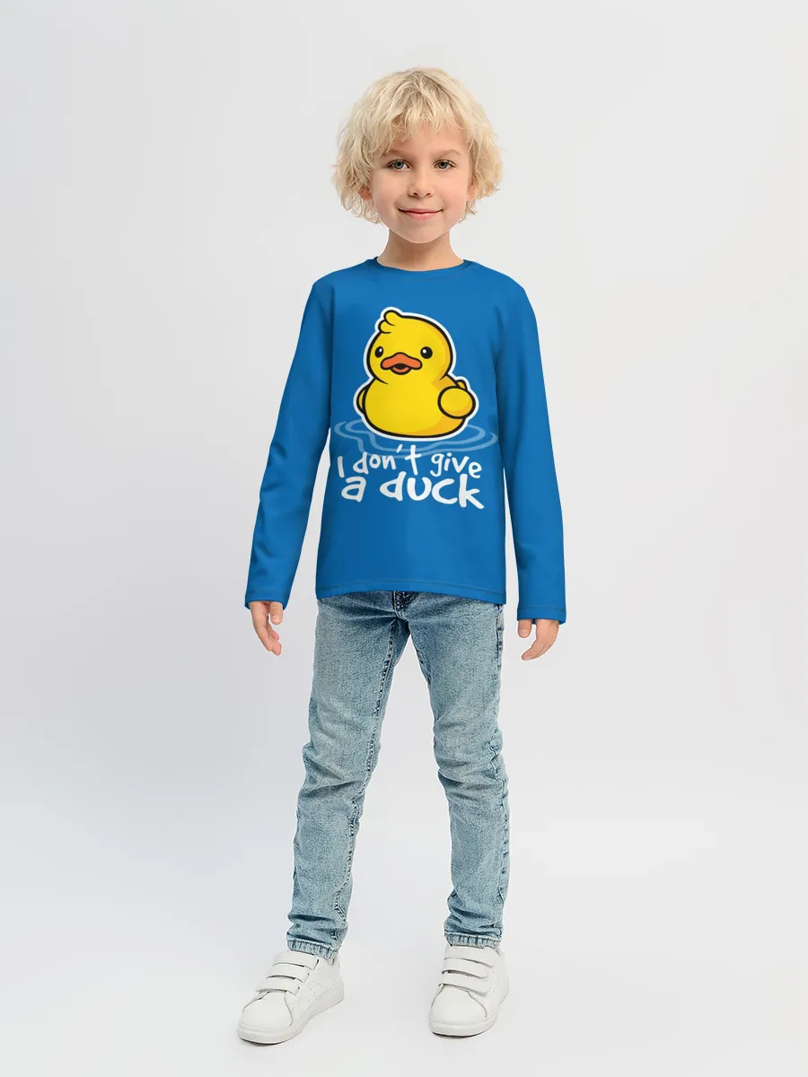 Детский лонгслив / I Dont Give a Duck