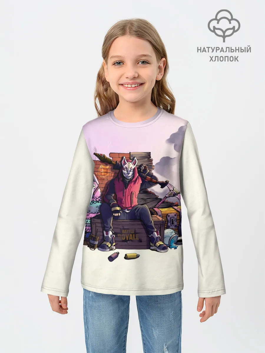 Детский лонгслив / Fortnite. Drift and Lama