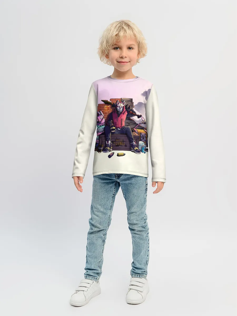 Детский лонгслив / Fortnite. Drift and Lama