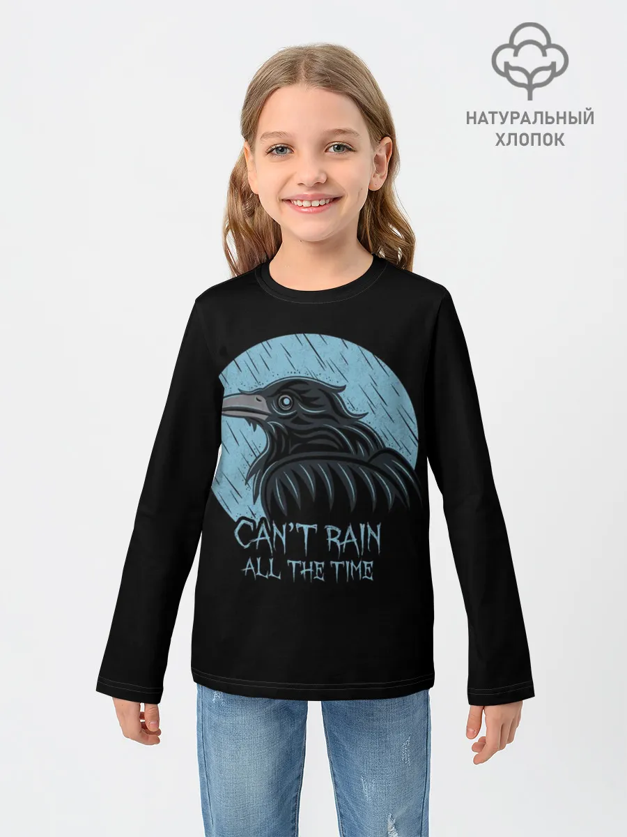 Детский лонгслив / Ворон