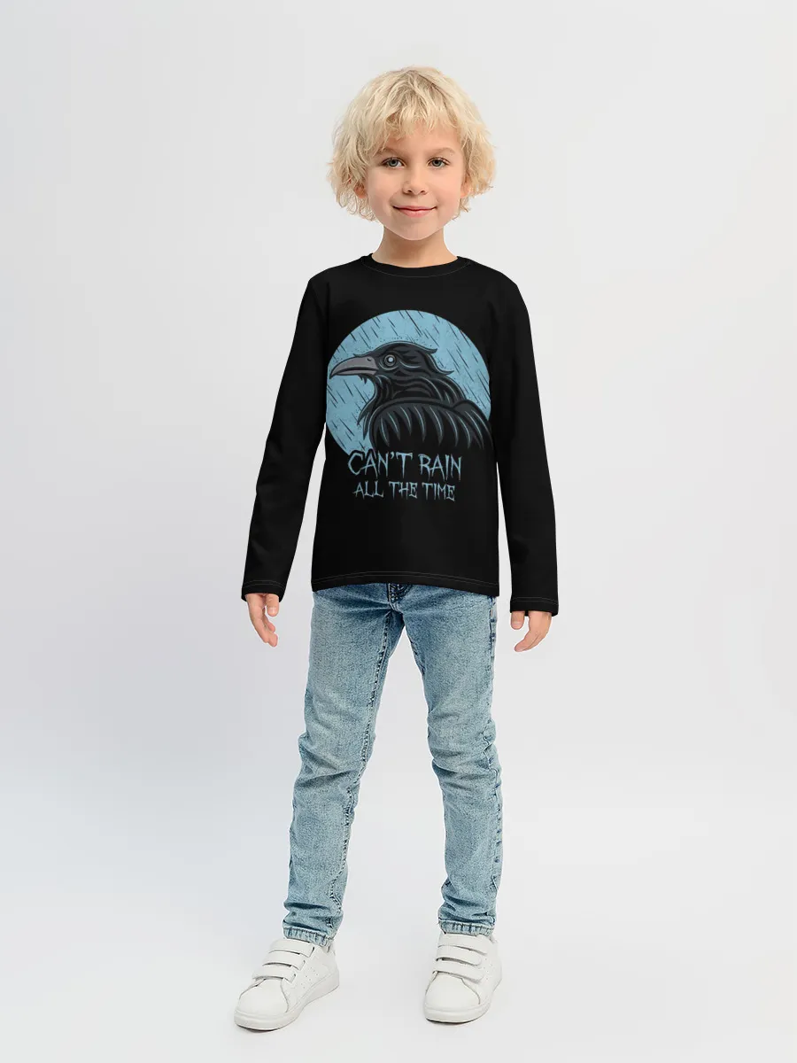 Детский лонгслив / Ворон