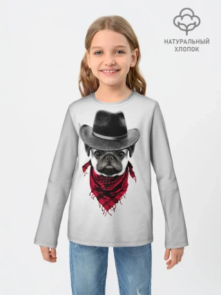 Детский лонгслив / Мопс