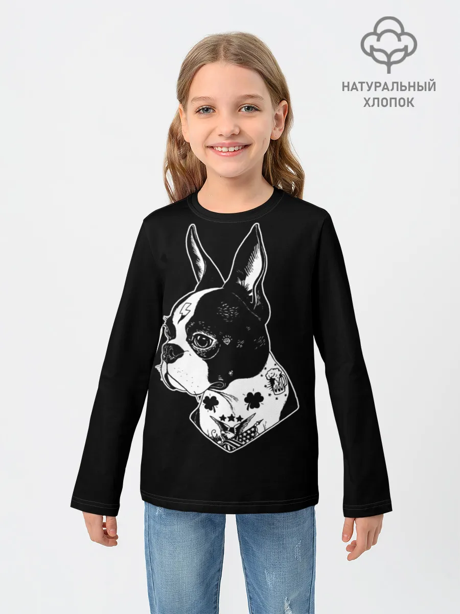Детский лонгслив / Французский Бульдог