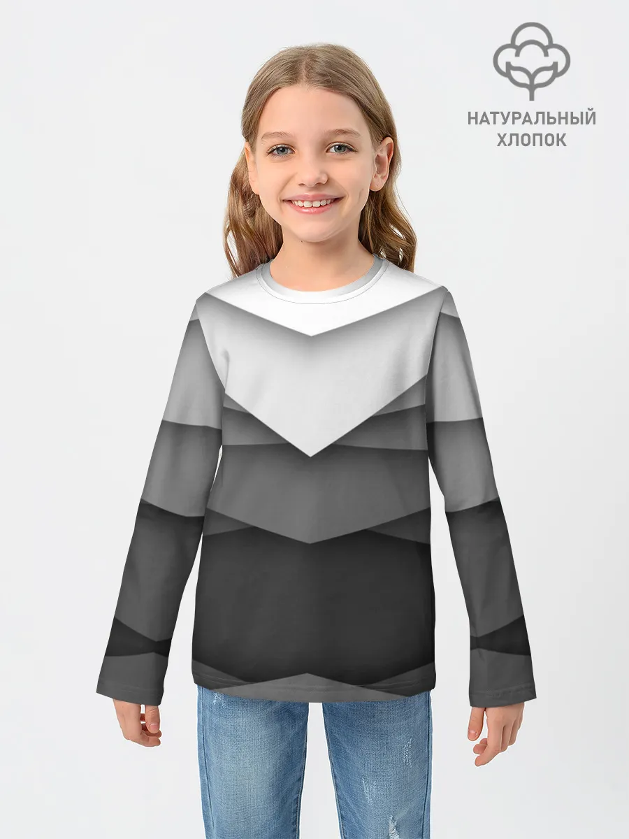 Детский лонгслив / Бумажные полосы