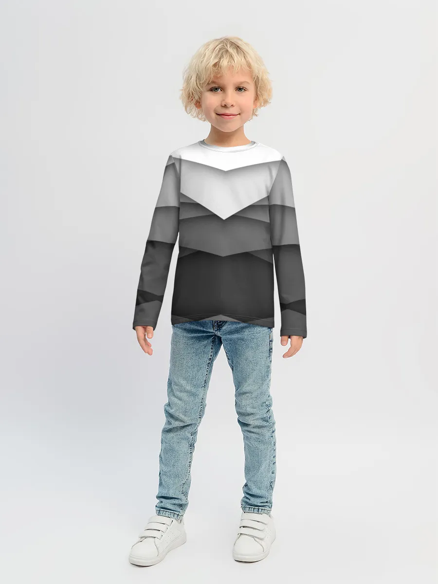 Детский лонгслив / Бумажные полосы