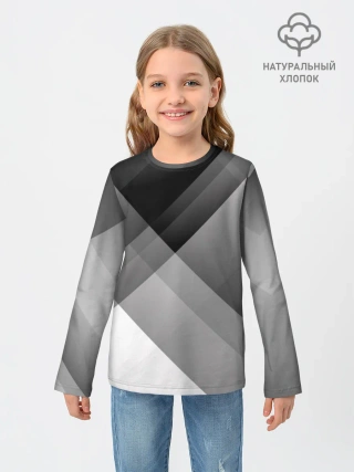 Детский лонгслив / Геометрия