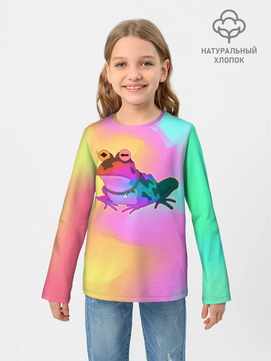 Детский лонгслив / Кислотная Гипножаба