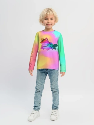 Детский лонгслив / Кислотная Гипножаба
