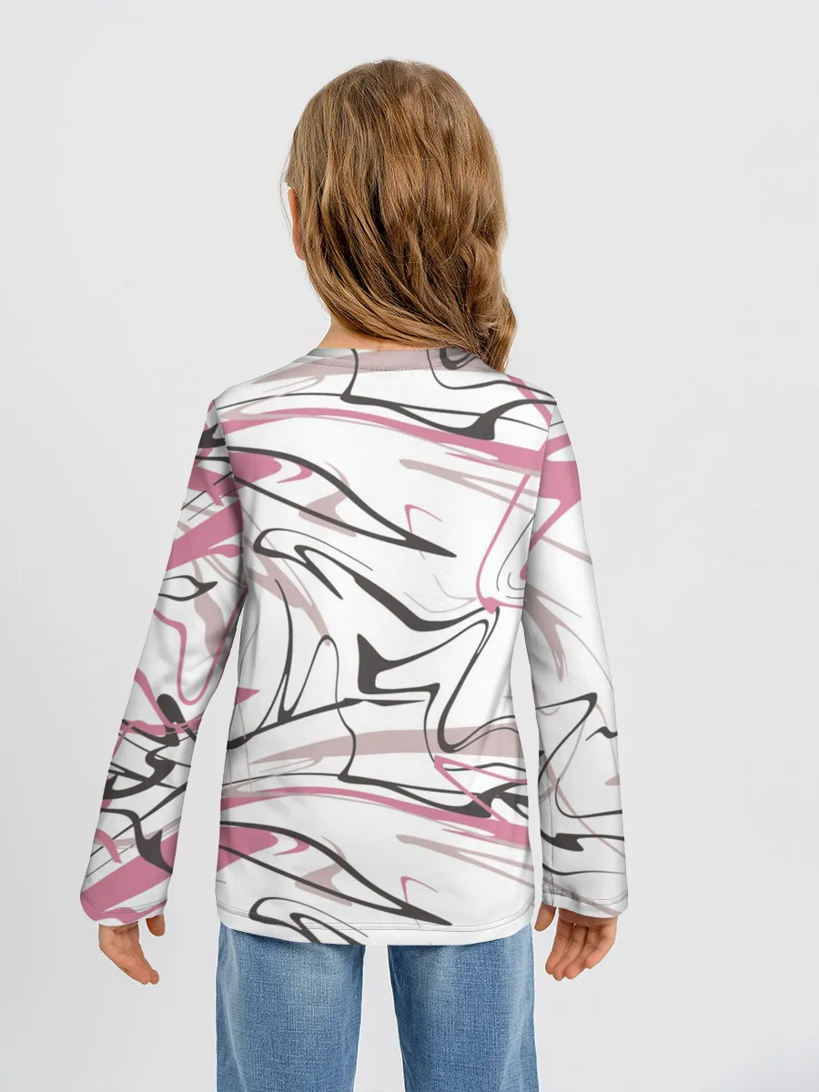 Детский лонгслив / Хаотичные линии