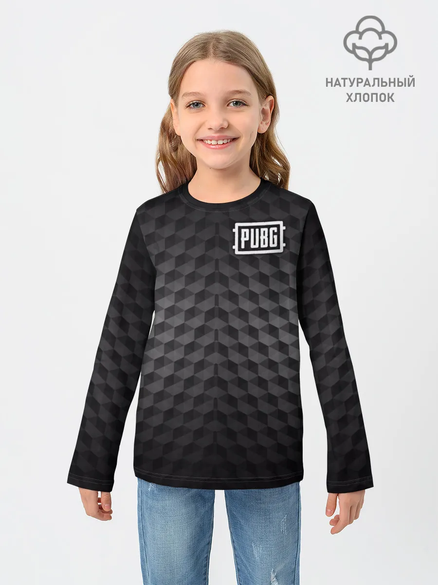 Детский лонгслив / PUBG Carbon