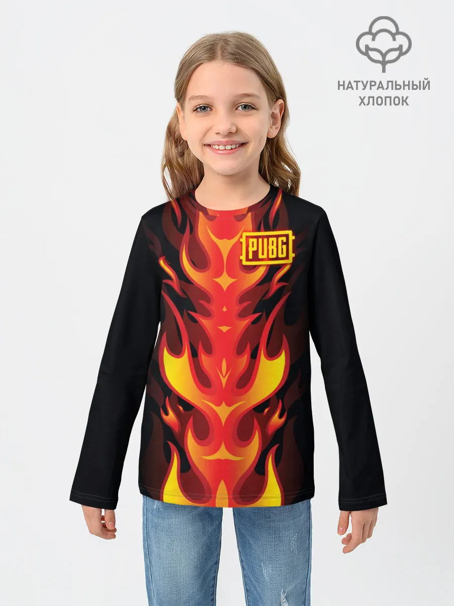 Детский лонгслив / PUBG Fire
