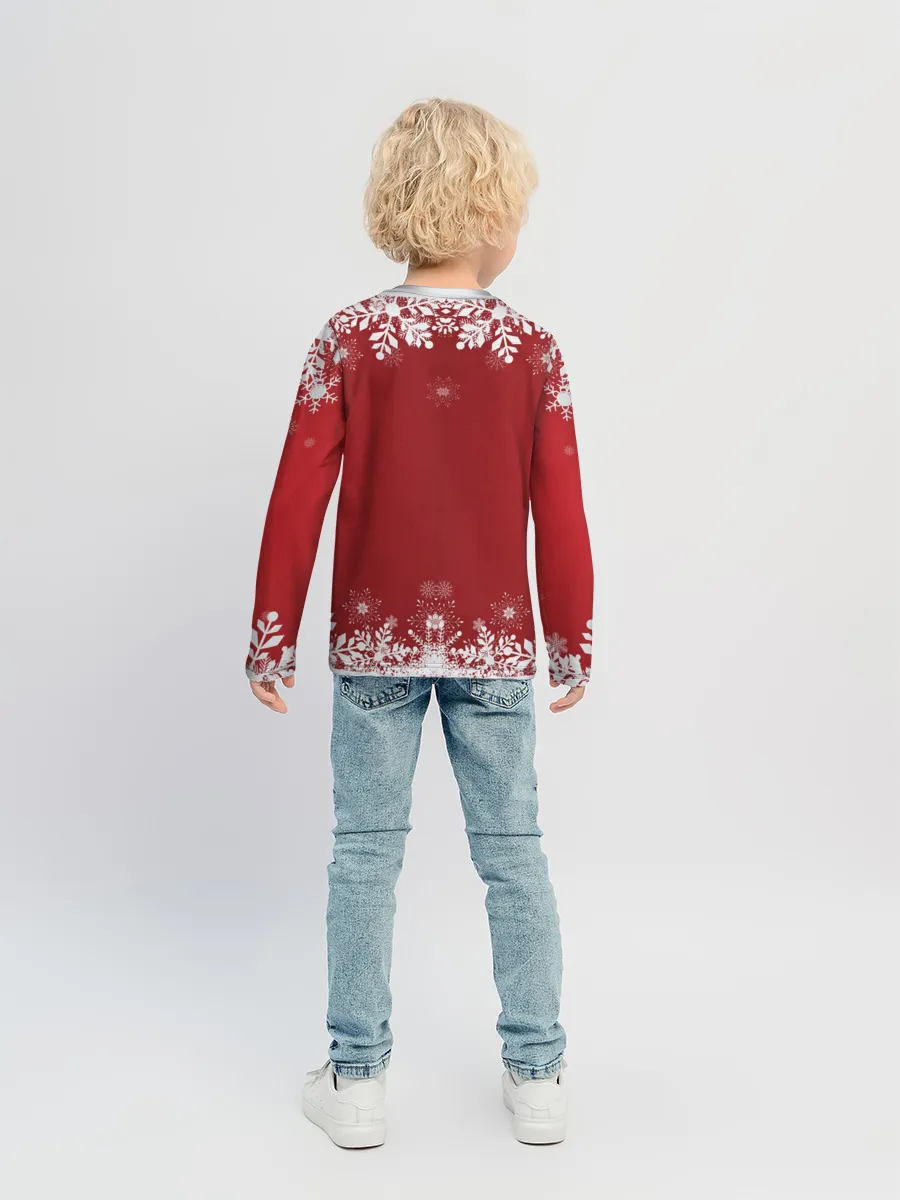 Детский лонгслив / BTS праздничный