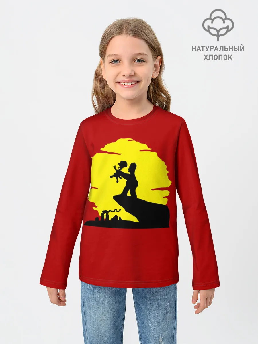 Детский лонгслив / Гомер и Барт