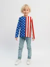 Детский лонгслив / Американский Флаг