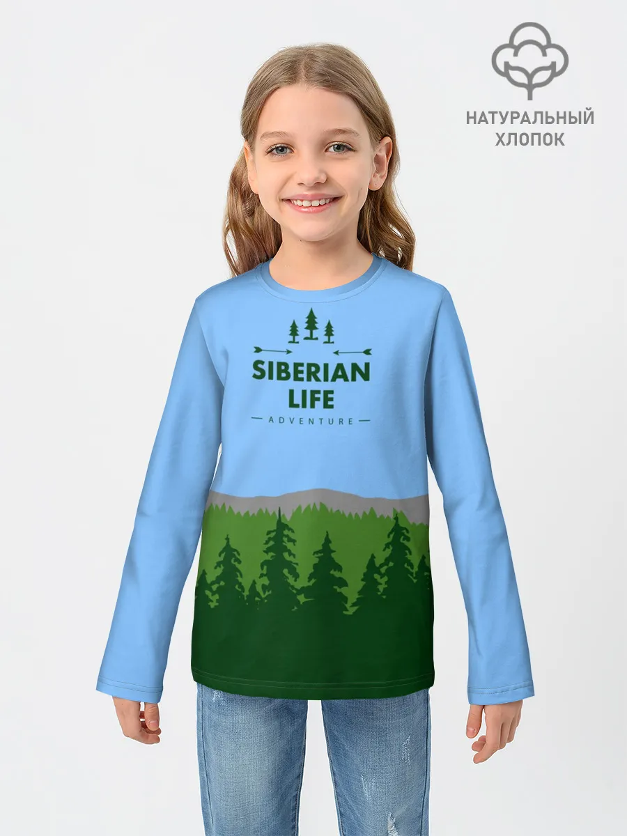 Детский лонгслив / Сибирь
