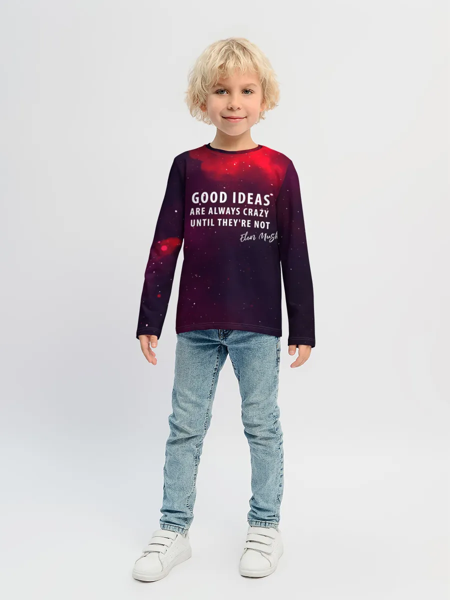 Детский лонгслив / Elon Reeve Musk