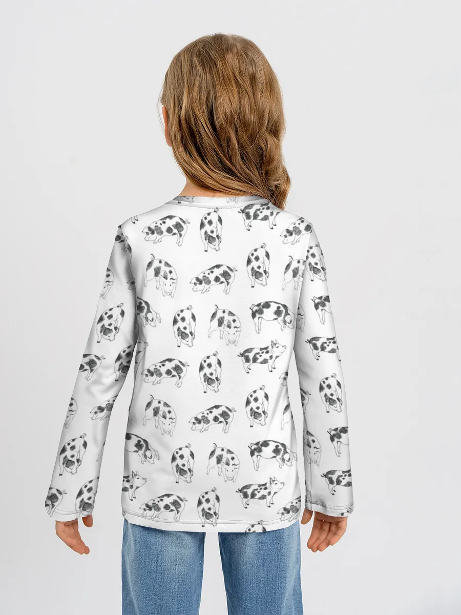 Детский лонгслив / Поросята