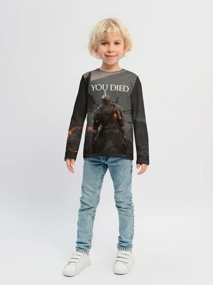 Детский лонгслив / YOU DIED