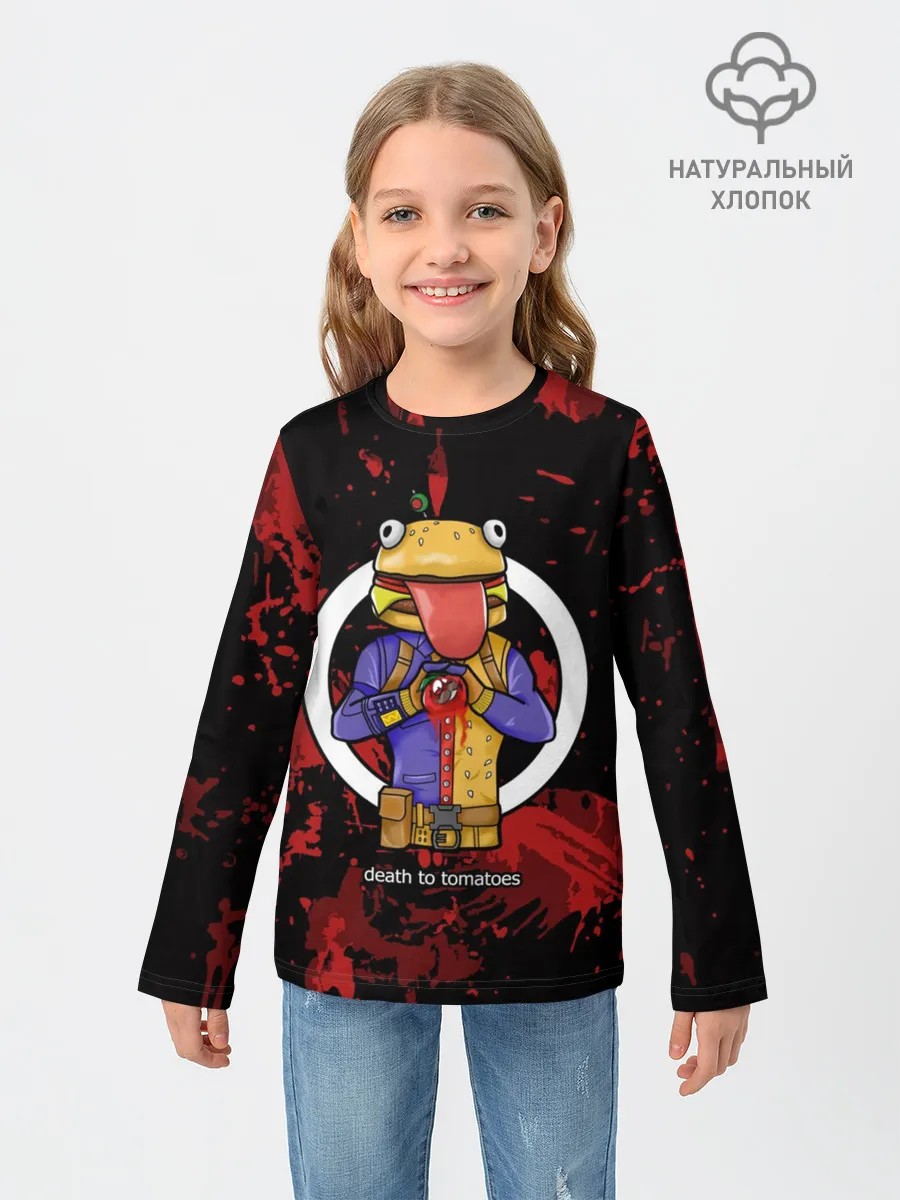 Детский лонгслив / БУРГЕРМЕН FORTNITE