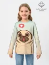 Детский лонгслив / Puglie Pug Like