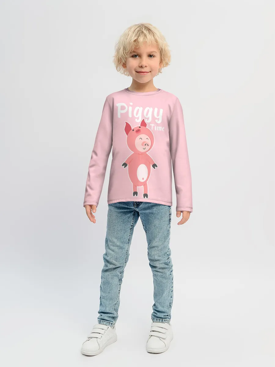 Детский лонгслив / Piggy Time