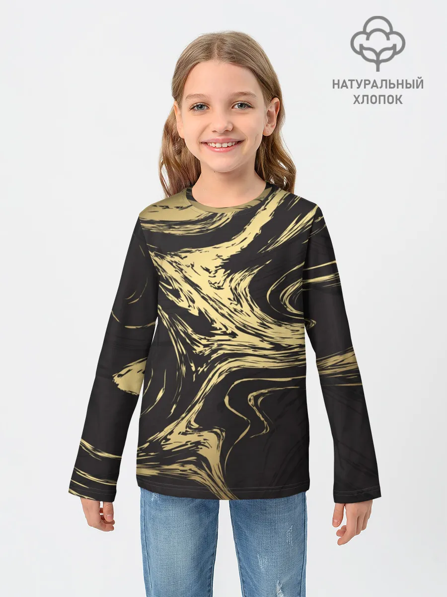 Детский лонгслив / Золотые реки