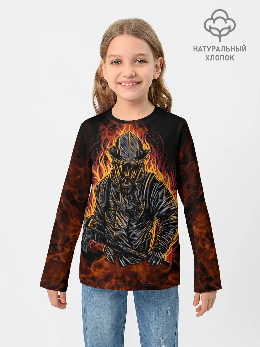 Детский лонгслив / Пожарный