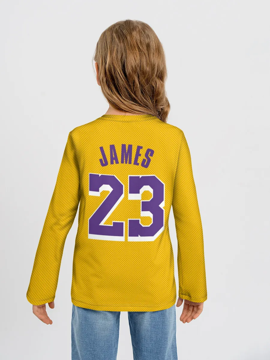 Детский лонгслив / James 18-19 LA Lakers home