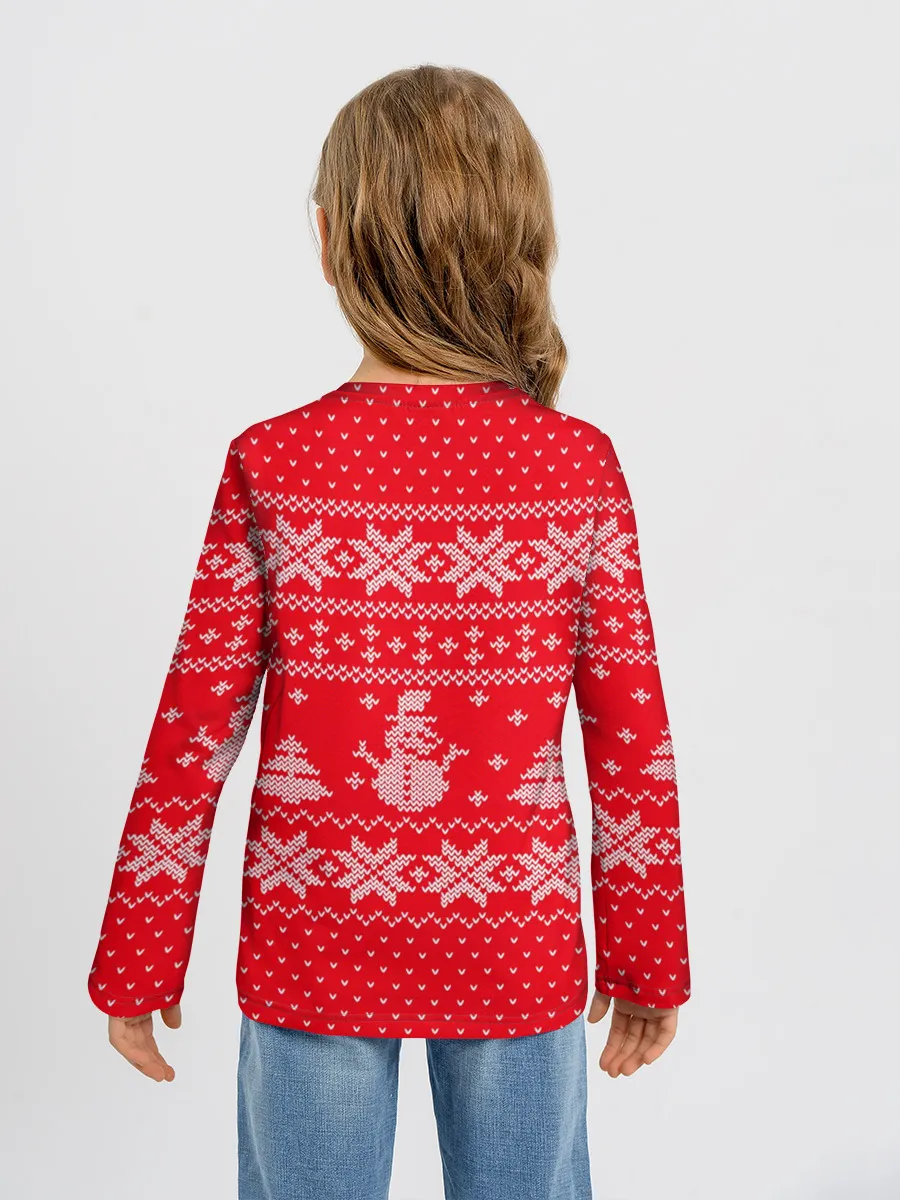 Детский лонгслив / Новогодний Егор