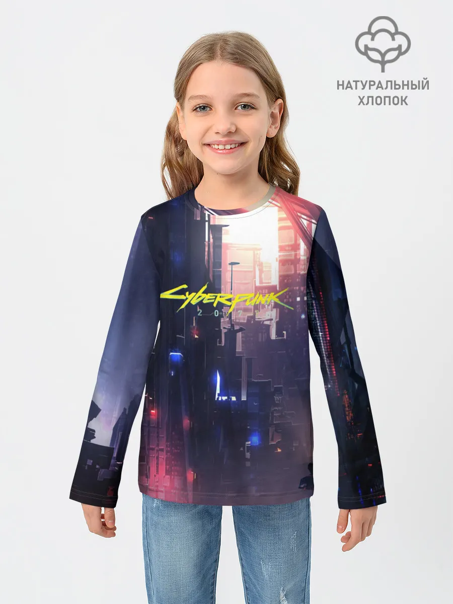 Детский лонгслив / Cyberpunk 2077